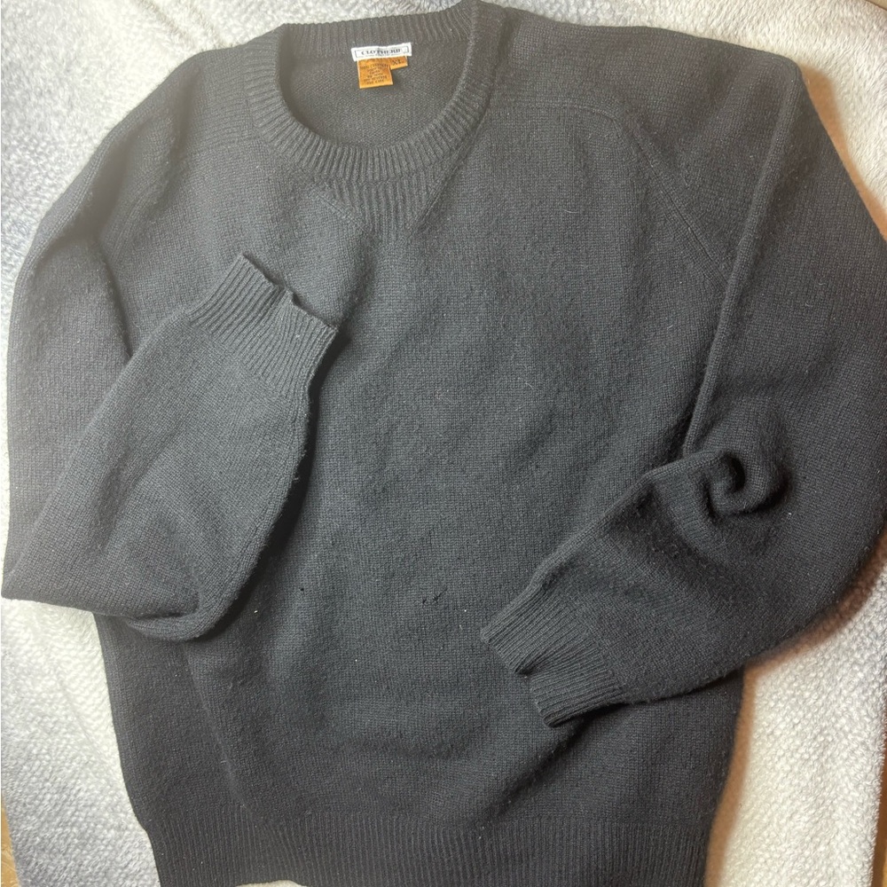 Clotherie Black 100% Cashmere Sweater